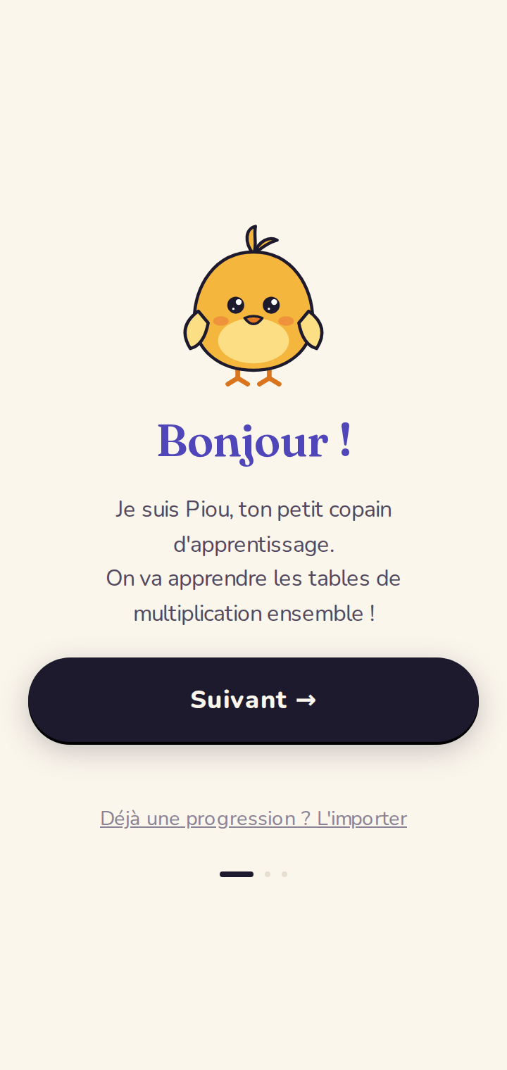 La mascotte se présente à l'enfant.
